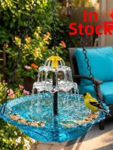 JILAIYAO | Outdoor Creative Bird Feeder and Bath Decor