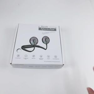 Quạt Đeo Cổ Có Thể Gập Lại Sạc USB - Quạt Mini Cầm Tay Điều Chỉnh Tốc Độ Đơn Không Cần Dùng Tay Dành Cho Thể Thao Ngoài Trời