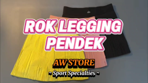 ROK SPORT PENDEK WANITA ROK LEGGING ROK OLAHRAGA ROK PADEL TENNIS GOLF GYM FITNESS RUNNING SENAM BADMINTON IMPORT