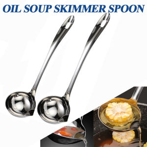 Stainless Steel Colander Spoon Soup Colander Kitchen Gravy Oil Soup Fat Separator Yogurt Oil Skimmer Spoon Kitchen Accessories