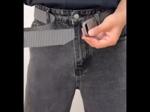 ไนลอน / ผ้าใบ เข็มขัด สำหรับผู้ชาย ด้วย หัวเข็มขัดโลหะ ทนต่อการสึกหรอ เข็มขัด สำหรับเยาวชน[KD]