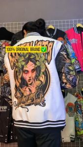 Varsity Jacket Vintage Pria Keren Remaja Dewasa Printing Brutalists Jaket Pria Cowok Terbaru 03