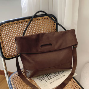 กระเป๋าทรง Tote Bag ขนาดใหญ่แบบสะพายข้างสำหรับผู้หญิง ฤดูใบไม้ร่วง/ฤดูหนาว ความจุขนาดใหญ่ กระเป๋าสะพายไหล่แบบลำลอง กระเป๋าถือแบบสะพายข้าง แฟชั่นใหม่ 2024