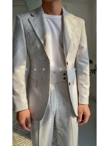 Summer Warm Tone Italian Casual Fashionable Elegantly Styled Suit Jacket