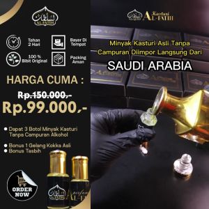 (BAYAR DITEMPAT) Yang Asli Ada Disini Minyak Kasturi Asli 100%