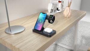 4 in 1 Foldable Wireless Charging Station For  Samsung Galaxy Watch Chargers 4/3 S22 S21