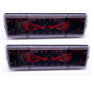 Đèn Hậu Xe Tải 24V Kiểu Mắt Quỷ Dài 30cm Tích Hợp Xi Nhan Đèn Phanh Độ Sáng Cao Đảm Bảo An Toàn Cho Phương Tiện