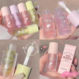 Crystal Jelly Lip Oil Hydrating Plumping For Lipstick Lipgloss Tinted Clear Serum Lip Care Fruit Lip Balm