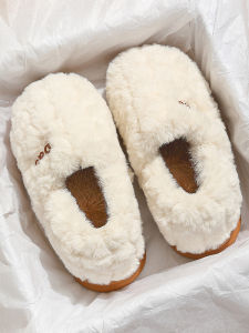 BAIMUQINGCHEN | Thick Bottom Warm Indoor Home Slippers