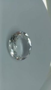 Natural White Brazil Quartz 21.48 Cts. Oval Eye Clean Grade AAA+ Loose Gemstone