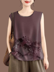 Comfortable Short Sleeve Loose Womens Tank Top Summer New Style Outerwear Inner Match All-Match Sleeveless Base Shirt