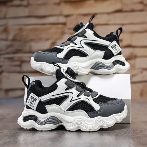 Bobdog Boys Spring Autumn Sports Shoes Outdoor Campus Dirt-resistant Mesh Breathable Comfortable Low-top Synthetic Leather