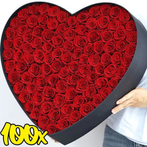 100PCS Artificial Rose Flower Heads Real Looking Foam Roses for DIY Wedding Baby Shower Centerpieces Party Home Decorations