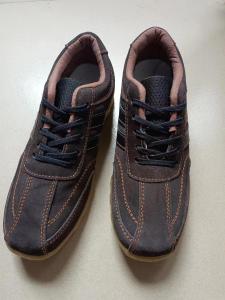 Menswear Anti-Slip Wear-Resistant Cow Tendon Sole Single Shoes Outdoor Casual Shoes Leather Upper Flat Heel round Toe