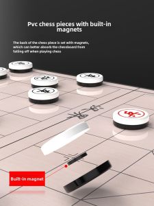 Chinese Chess with Chessboard Kids Large High-End Magnetic Five-in-a-Row Mini Magnetic Student Magnetic Oak Shop