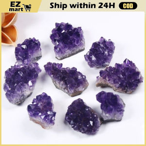 Natural Amethyst ore raw stone Purple Crystals Cluster Druzy Geode Mineral Rock Healing Crystal Point Energy Wand Crafts