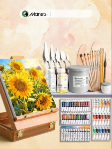 Marie’s | Beginner Oil Paint Set Drawing Supplies Kit With Palette Knife