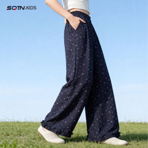 SQTN.KIDS | Summer Cooling Anti-mosquito Wide Leg Floral Long Pants