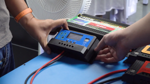 Anern 30A PWM Solar Charge Controller 12V/24V Battery Regulator Solar Panel Controller LCD Display with Dual USB Port Auto Parameter Adjustable Multiple Load Control Modes