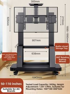 ZHUOLESHI | Universal Movable Rolling Stand TV Cart