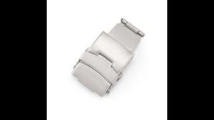 Nút Khóa Đôi Bằng Thép Không Gỉ 316L Khóa Đồng Hồ 16mm/24mm Khóa Kim Loại Sang Trọng Kiểu Seiko Kèm Dụng Cụ Cho Phụ Kiện Dây Đeo Đồng Hồ