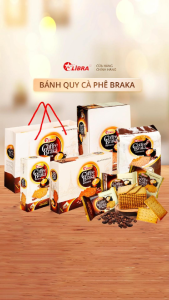 Bánh quy Braka Cà phê giòn - Bánh kẹo Libra