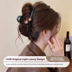 Elegant New Style Large Size Pearl Hair Clip for Thick Hair