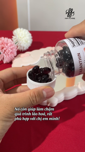 Viên nang iMATCHME Astaxanthin với dầu nhuyễn thể Nam Cực Chăm sóc da chống oxy hóa mạnh mẽ Bảo vệ sức khỏe tim mạch và não bộ