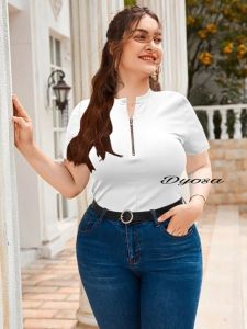 PLUS SIZE OL SHOPE WITH ZIPPER TOP YSMRD [AKESHA]