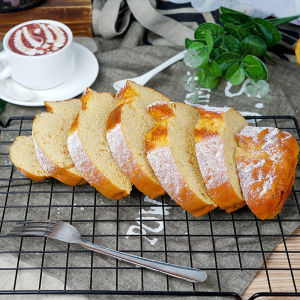 Emulational Fruit Bread Slice French Toast Fake Bread Chocolate Food Model Props Food Sample Decoration