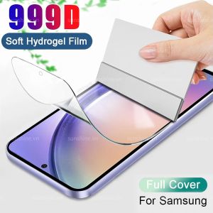 กลับ Hydrogel ฟิล์มสำหรับ Samsung Galaxy S24 FE Plus S23 Ultra A16 A06 A55 A35 A05s A05 A15 A25 A04s A24 A04e A14 A34 A54 A33 A53 A73 5G A13 A23 A72 A52 A52s A32 A02s A42 A21s A22 A20s A50s A30s A10 A20 A30 A11 M11 A12 A31 A51 A71 เต็มหน้าจอฟิล์มกันรอย