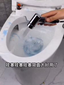 Toilet Companion Bathroom Spray Gun Full Copper Faucet Bathroom Toilet High-Pressure Water Gun Set Spray Head Boosting