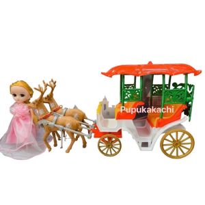 [MUA 2 GIẢM 5%]Hộp Đồ Chơi Búp Bê Chibi Cưỡi Xe Tuần Lộc Noel Xinh Xắn Quà Tặng Noel Cho Bé