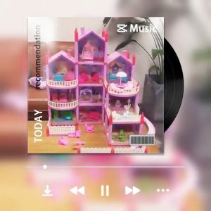 【24 hours delivery】Pink Girls Toys DIY Doll House Gifts Dream Villa for Barbie 3D Play Set Kids Baby Toys Pink Princess Dream Castle LED light For Birthday Gifts Holiday Gift