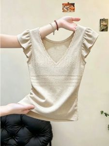 Loowmane | Áo Thun Mùa Hè Vòng Cổ V Không Tay