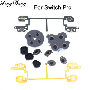 1Set Conductive Film Flex Cable & Conductive rubber pads For NS Switch Pro Controller L ZL R ZR Buttons Replacement Repair Parts