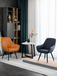 Nordic Style Single Person Balcony Sofa Cafe Milk Tea Shop Bedroom Living Room Casual Home Use Chair Easy Assembly Sponge Filling