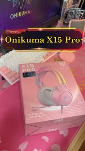 Onikuma X15 Pro Gaming Headset หูฟัง หูฟังมือถือ หูฟังเกมมิ่ง 3.5 มม. มีไฟ RGB ตัดเสียงรบกวนได้ดี ใช้งานได้ทั้ง PC / Mobile / PS4 ฯลฯ