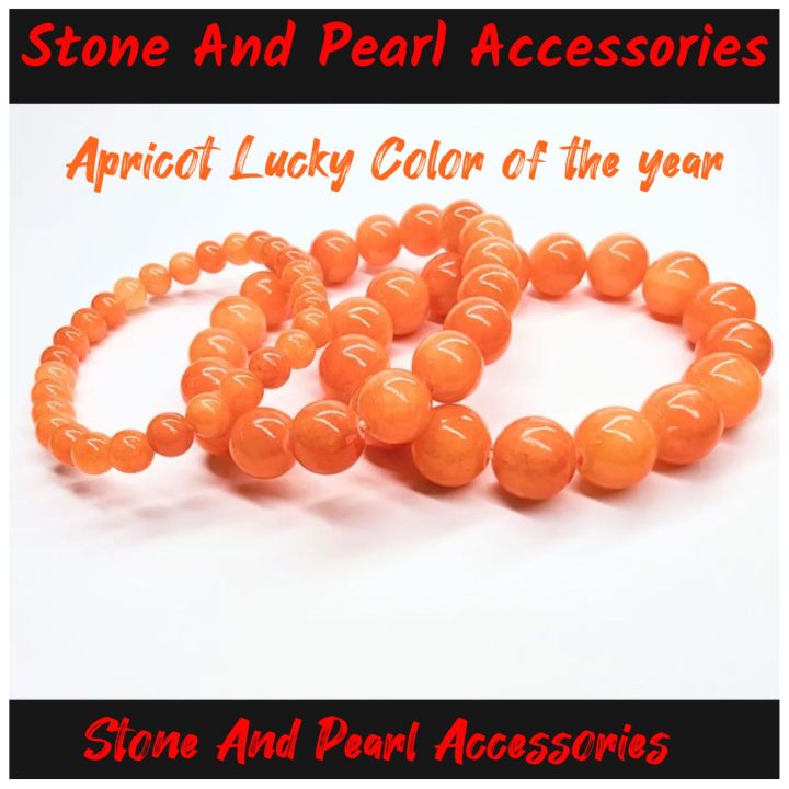 Calcite stone lucky color of the year 2024 bracelet lucky Charm
