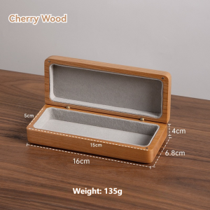 Black Walnut Wooden Glasses Case Solid Wood Portable Luxury Eyewear Box for Men Women Business Style Organizer