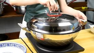 กระทะรังผึ้ง สแตนเลส316 กระทะที่สุด ที่ไม่ติดกระทะ และไม่มีการเคลือบ ขนาด 26 ซม