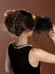 Kẹp Tóc Tua Rua Hoa Peony Cho Phụ Nữ Mùa Thu Đông Mới 2025 Kẹp Tóc Cao Cấp Cho Phụ Nữ Kẹp Tóc Đuôi Cá Kẹp Tóc Phụ Kiện Tóc