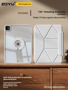 Zoyu | Height Adjustable 720° Rotating Protective Case for iPad 13 inch 12.9 inch