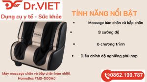 Máy massage chân và bắp chân kèm nhiệt FMS- 500HJ