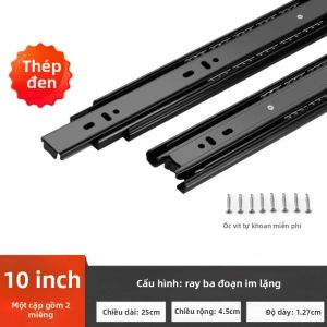 Ray Trượt Ngăn Kéo Hai Đoạn 10-20 Inch Thép Cán Nguội Phụ Kiện Nội Thất Cho Đồ Gỗ