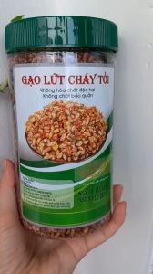 GẠO LỨT cháy tỏi mix RONG BIỂN GIÒN TAN - ăn vặt giảm cân hiệu quả - 300g