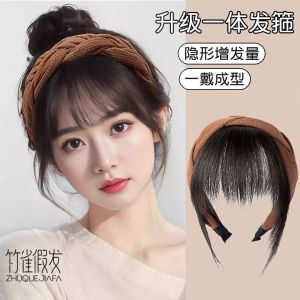 Bangs Wig Hair Hoop One-Piece Artificial Hair Nature Forehead Cover Hairline High Skull Top Hair Replacement Wig Bangs