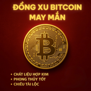 Đồng Xu Hình Bitcoin làm kỷ niệm vật may mắn