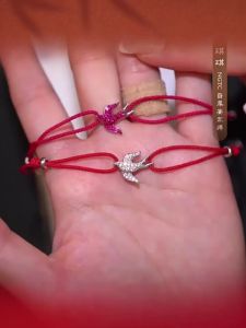 Ciga Long | Flying Swallow Red Gemstone Diamond Necklace