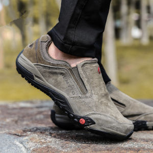 Humtto Hiking Shoes Mens Non Slip Breathable Outdoor Shoes Casual Lightweight and Wear-Resistant Transparent Mountain Climbing Shoes Low Ankle Hiking Boots